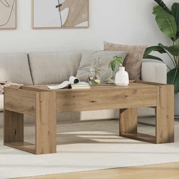 vidaXL Coffee Table Artisan Oak 110 x 50 x 41 cm Engineered Wood