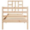 vidaXL Bed Frame without Mattress Small Single Solid Wood Pine