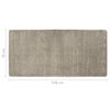vidaXL Bed Carpets Shaggy High Pile 3 pcs Grey