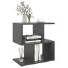 vidaXL Bedside Cabinet Grey 50x30x51.5 cm Engineered Wood