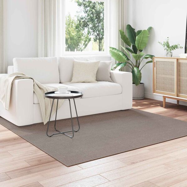 vidaXL Area Rugs Square LUGO Taupe 120 x 120 cm Polyester