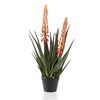 Emerald Artificial Aloe with 2 Flowers 80 cm in Pot