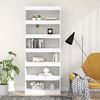vidaXL Book Cabinet/Room Divider White 80x30x198 cm Engineered Wood