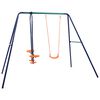 vidaXL Swing Set | Blue, green, orange | Steel, plastic | Standard | Comfy