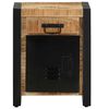 vidaXL Bedside Cabinet 40x30x50 cm Solid Rough Wood Mango