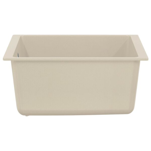 vidaXL Sink Beige 370 x 460 mm 80% Quartz and 20% Resin