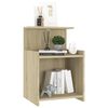 vidaXL Bed Cabinets 2 pcs Sonoma Oak 40x35x60 cm Engineered Wood