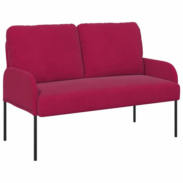vidaXL Sofas with Cushion Wine Red 115 x 56 x 80 cm Plywood