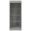 vidaXL Sideboard with LED Lights Grey Sonoma 41x37x100 cm