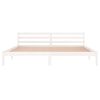 vidaXL Bed Frame without Mattress Solid Wood Pine 200x200cm White