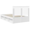 vidaXL Bed Frame with Headboard White 120 x 190 cm Solid Pine Wood