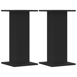 vidaXL Plant Stands 2 pcs Black 30x30x60 cm Engineered Wood