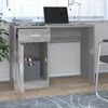 vidaXL Desk with Drawer&Cabinet Grey Sonoma 100x40x73 cm Engineered Wood