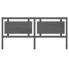 vidaXL Bed Headboard Grey 205.5x4x100 cm Solid Pine Wood