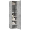 vidaXL Highboard Concrete Grey 40x42.5x185 cm Engineered Wood