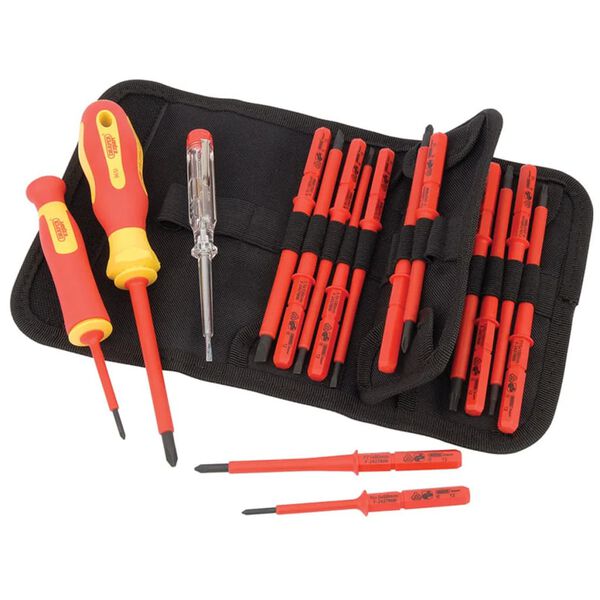 Draper Tools 18 Piece Voltage Tester & Insulated Screwdriver Set 05776