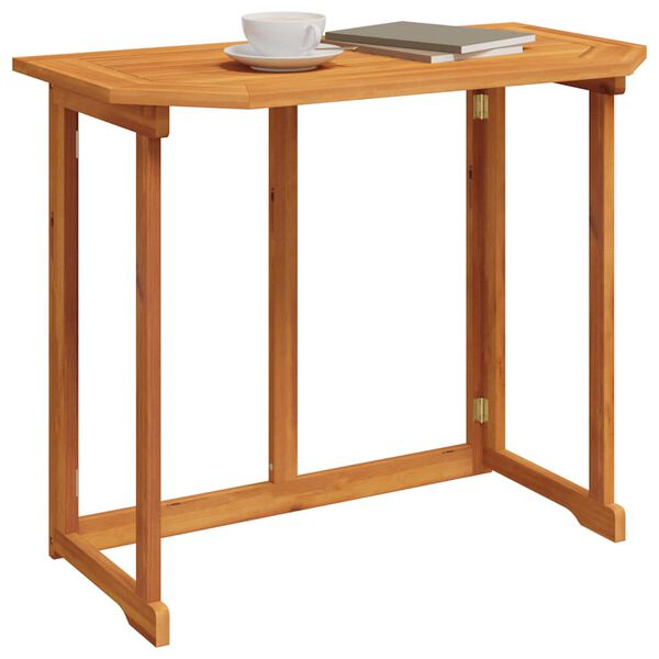 vidaXL Bistro Table 90x50x75 cm Solid Acacia Wood
