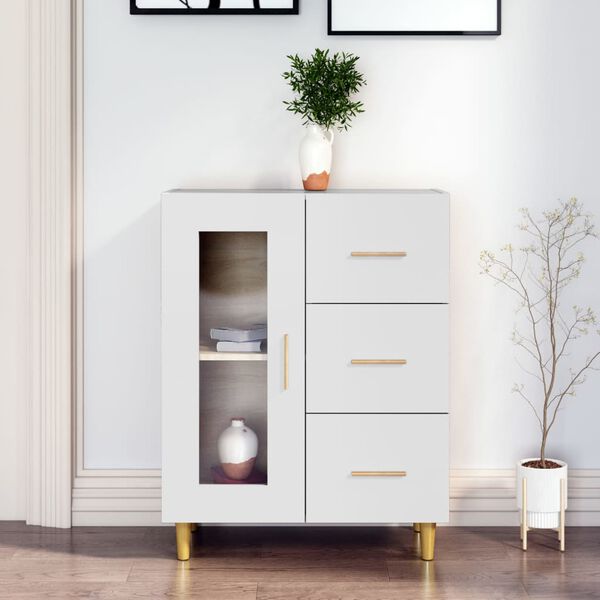 vidaXL Sideboard White 69,5x34x90 cm Engineered Wood