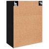vidaXL Hanging Wall Cabinet Black 69.5 x 34 x 90 cm Engineered wood