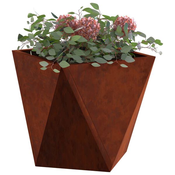 vidaXL Planter 2 pcs Rusty 30 x 30 x 30 cm Weathering Steel