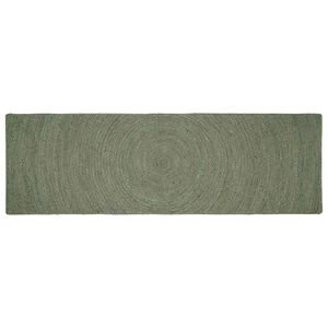 vidaXL Area Rugs Olive Green 80 x 200 cm Jute