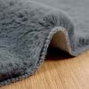 vidaXL Faux Rabbit Fur Rug Olite Anthracite &Oslash; 80 cm Polyester