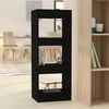 vidaXL Book Cabinet/Room Divider Black 40x30x103 cm Engineered Wood
