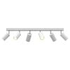 vidaXL Ceiling Spotlight with Spotlights White 73 x 6 x 16 cm Metal