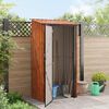 vidaXL Garden Sheds Brown 103 x 74 x 200 cm Metal
