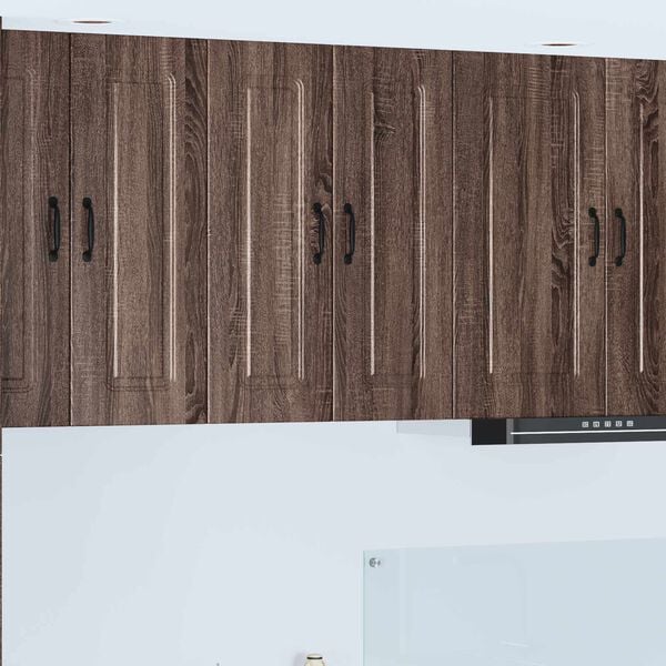 vidaXL Kitchen Cabinet Kalmar 2 pcs Brown Oak 30 x 31 x 80 cm