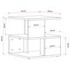 vidaXL Side Table Sonoma Oak 40x40x40 cm Engineered Wood