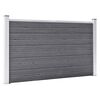 vidaXL Garden Fence WPC 526x106 cm Grey