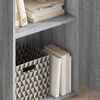 vidaXL Bookcase Grey Sonoma 40x30x77 cm Engineered Wood