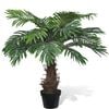 vidaXL Artificial Plant | Green | Plastic | Medium | Decorative Inlays