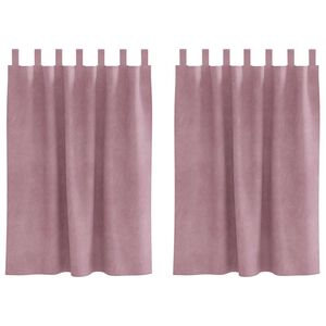 vidaXL Blackout Curtains 2 pcs Dark Pink 140 x 140 cm Velvet