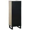 vidaXL Media Storage Cabinets & Racks White and Black 40 x 33 x 110 cm