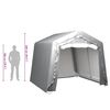 vidaXL Storage Tent 300x300 cm Steel Grey