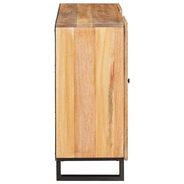 vidaXL Highboard with Door Brown 40 x 33.5 x 110 cm Solid Mango Wood