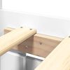 vidaXL Bed Frame with Headboard without Mattress White 150x200 cm King Size