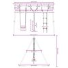 vidaXL Outdoor Swing Set with Swing, Ladder, Disc Swing