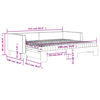vidaXL Daybed with Trundle and Mattresses Dark Grey 90x190 cm Fabric