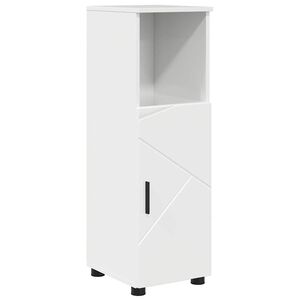 vidaXL Bathroom Cabinet with Storage High Gloss White 30 x 35 x 95 cm