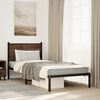 vidaXL Metal Bed Frame without Mattress Brown Oak 80x200 cm