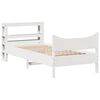 vidaXL Bed Frame with Headboard White 90x200 cm Solid Wood Pine