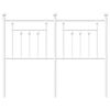 vidaXL Metal Headboard White 120 cm