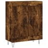 vidaXL Highboard Smoked Oak 69.5x34x180 cm Engineered Wood
