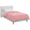 vidaXL Full Year Duvet Quilted Pink 155 x 200 cm Microfiber