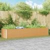 vidaXL Garden Raised Bed 390 x 100 x 68 cm Galvanised Steel