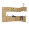 vidaXL Kitchen Cabinet with Storage Lucca Old Wood 80 x 46 x 81.5 cm
