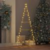 vidaXL Metal Christmas Tree with Stand Gold 125 cm Powder-coated steel